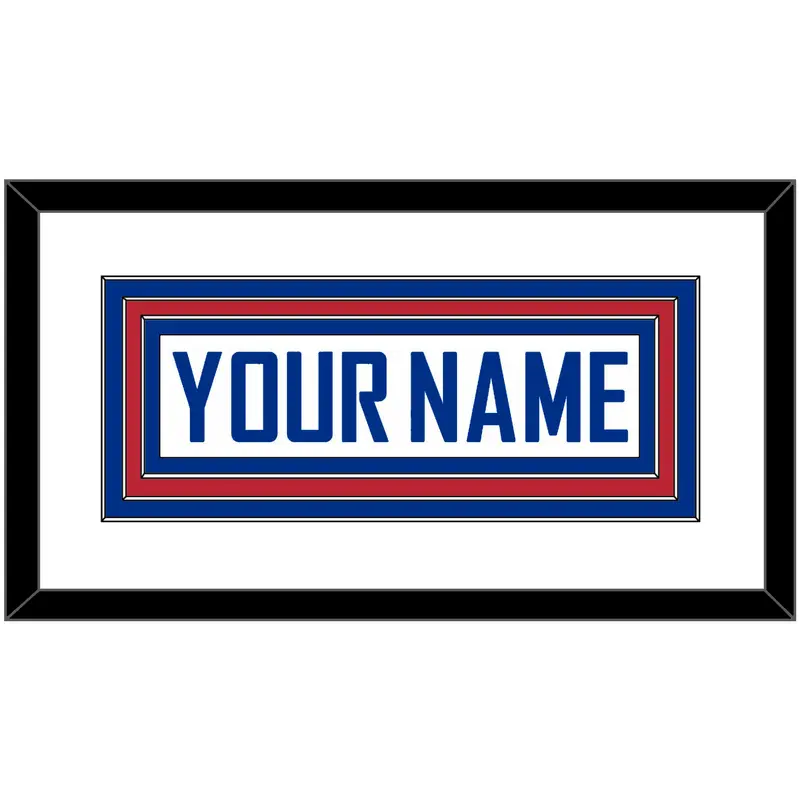 United States Mens Hockey Nameplate - 2010 Olympics Alternate White - Triple Mat 1