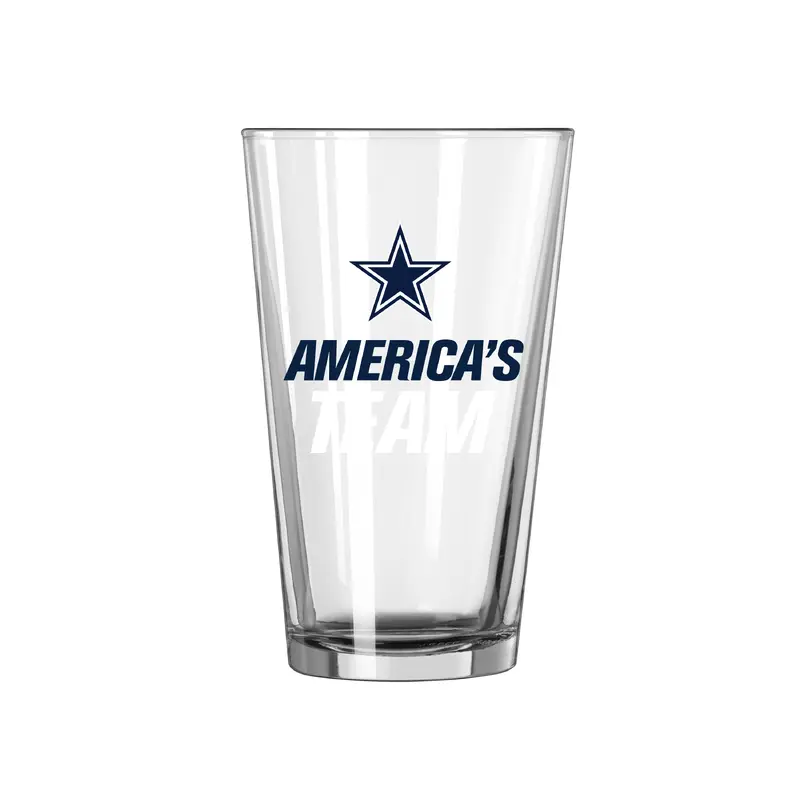 Dallas Cowboys 16oz Slogan Pint Glass