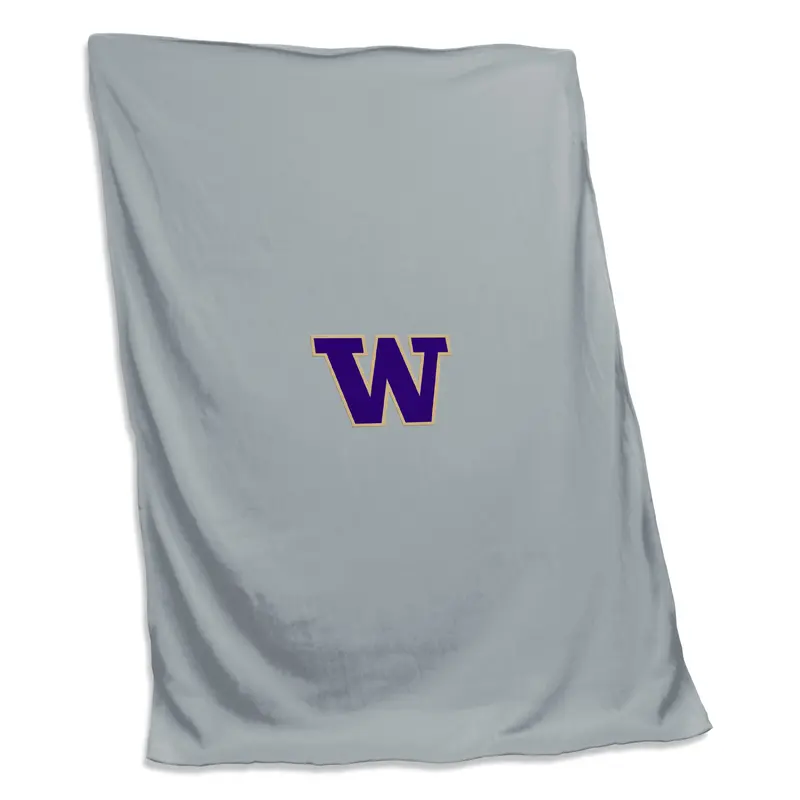 Washington Gray Sweatshirt Blanket (Screened)
