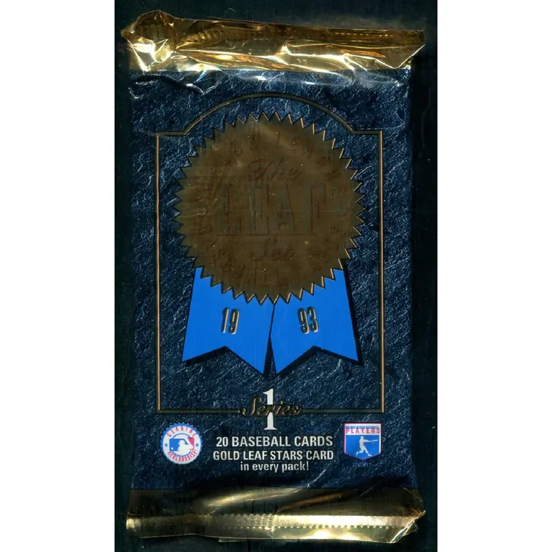 1993 Leaf Baseball Unopened Series 1 Jumbo Pack (20)