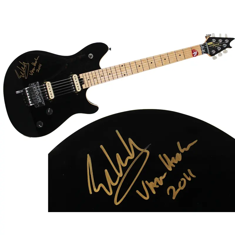 Eddie Van Halen Signed Black EVH Wolfgang Special Electric Guitar JSA #YY09958