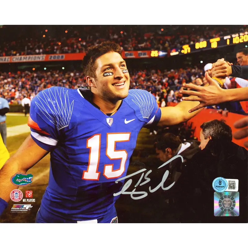 Florida Tim Tebow Authentic Signed 8x10 Vertical Photo Autographed BAS #BR24958