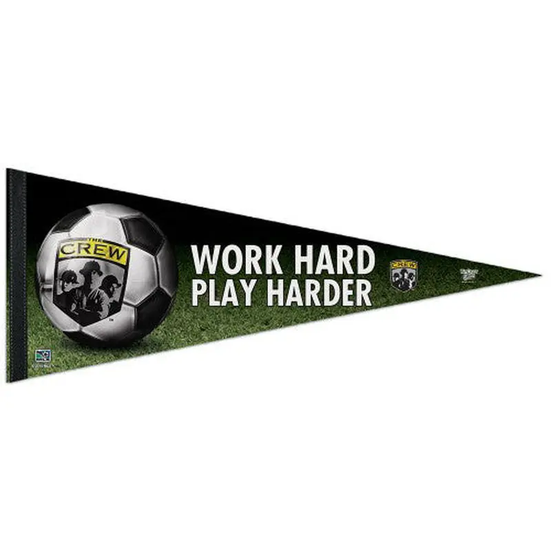 Columbus Crew "Work Hard, Play Harder" Premium Felt Pennant - Wincraft Inc.