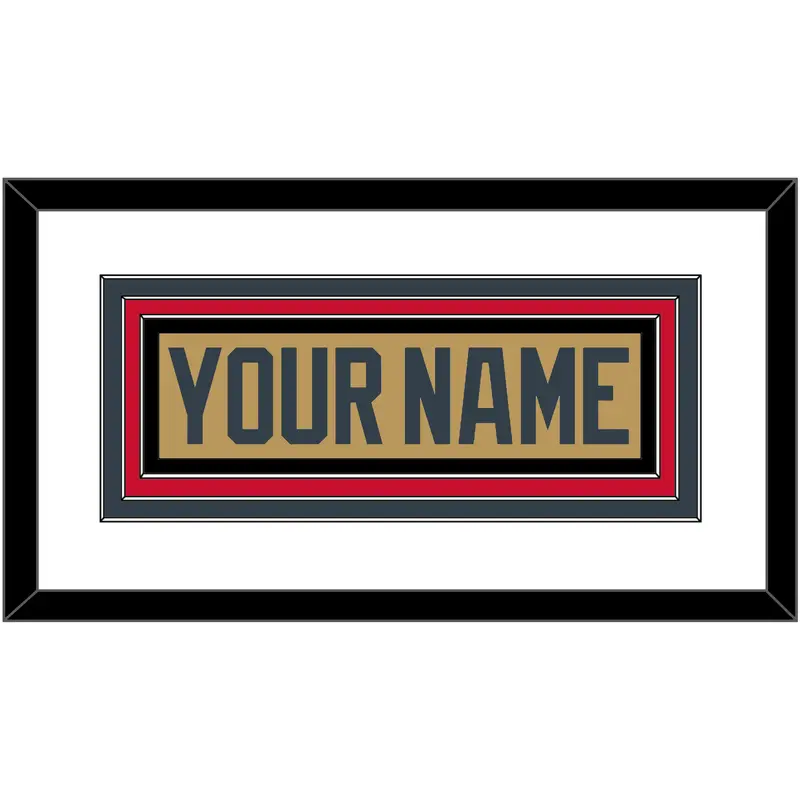 Vegas Nameplate - Alternate Gold - Triple Mat 1