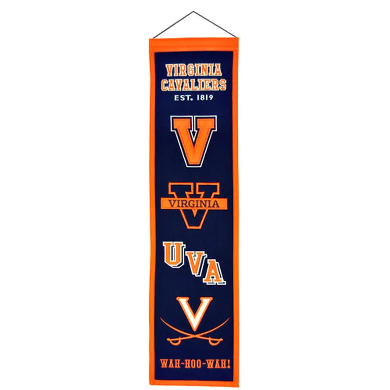 Virginia Cavaliers Logo Evolution Heritage Banner