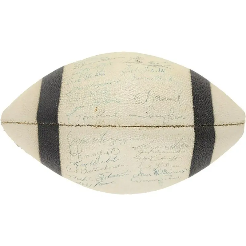 1961 Detroit Lions Team Signed Autographed Official Wilson Football