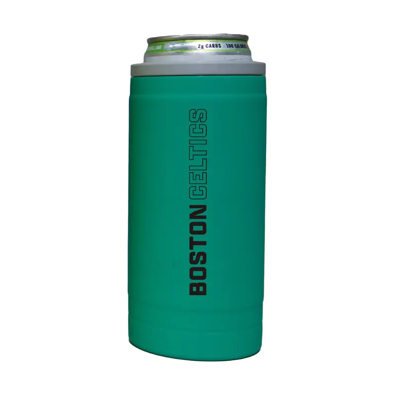 Boston Celtics 12oz Optic Stacked Soft Touch Slim Coolie