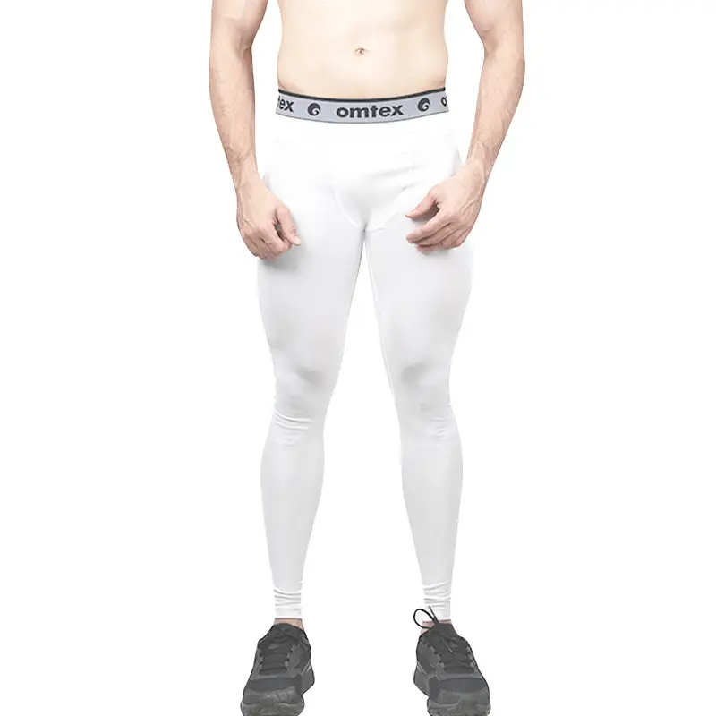 Omtex Core Compression Trouser White | Kibi Sports