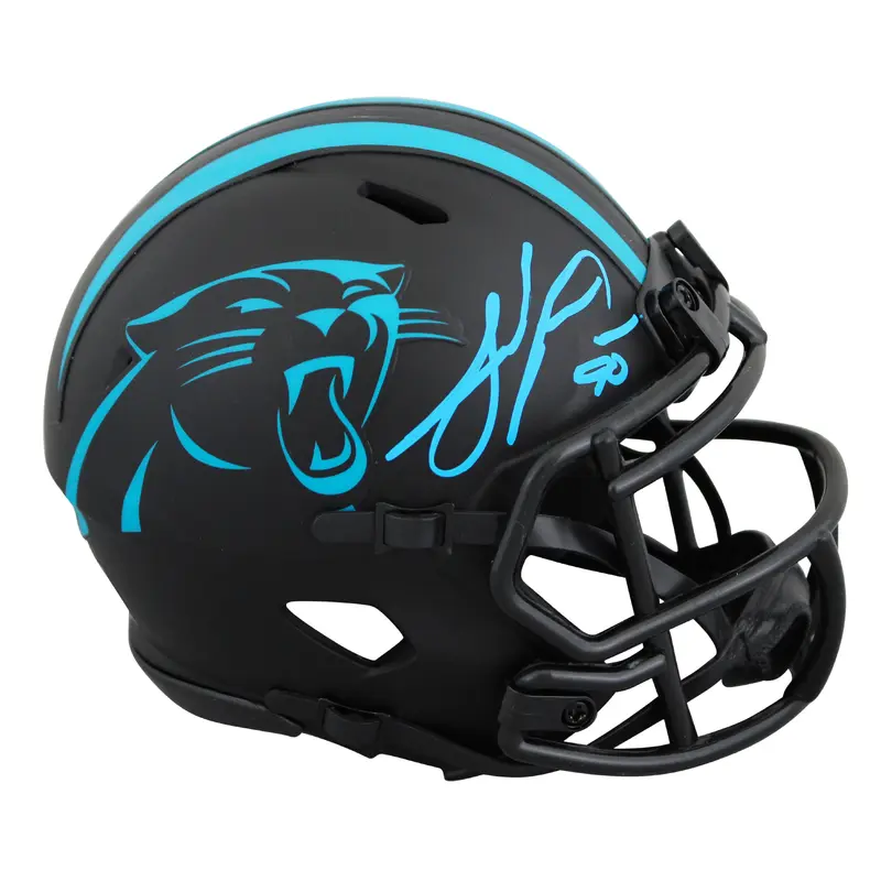 Panthers Julius Peppers Authentic Signed Eclipse Speed Mini Helmet BAS Witnessed