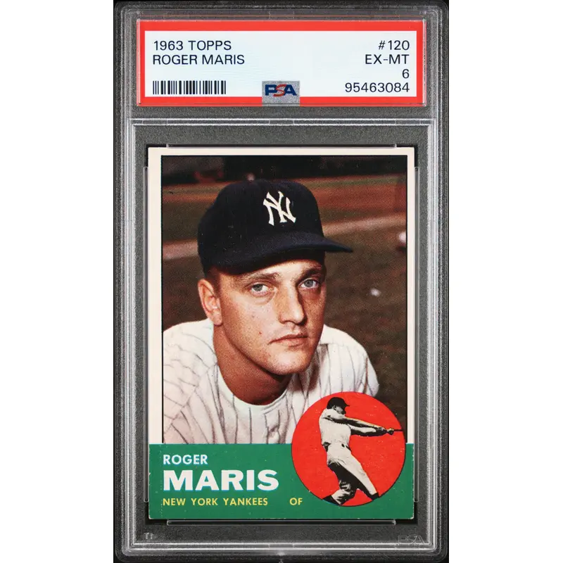 Roger Maris 1963 Topps #120 PSA 6 Ex-Mint 3084