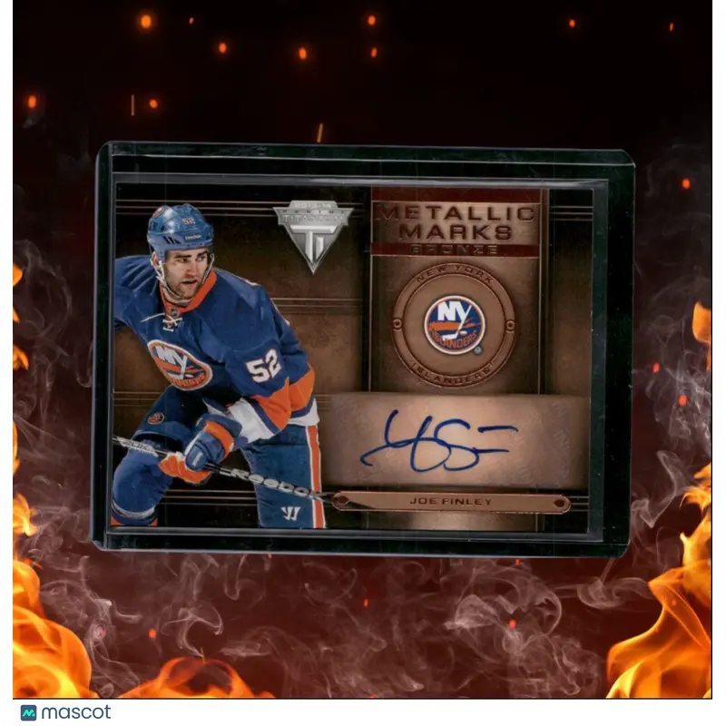 2013-14 Panini Titanium Joe Finley Metallic Marks Bronze Auto #MM-31