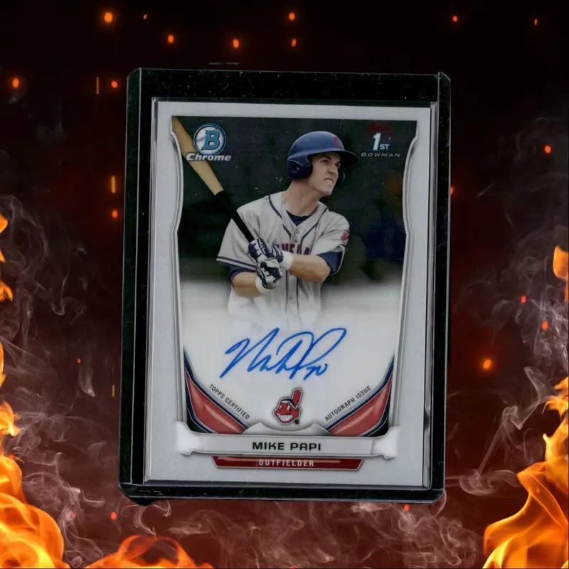 2014 Bowman Chrome Mike Papi 1st Bowman Rookie Auto #BCA-MPA