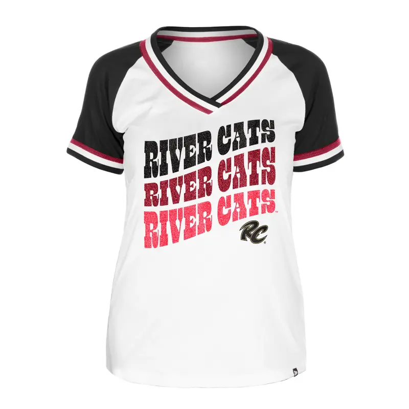 LADIES GLITTER REPEAT T, SACRAMENTO RIVER CATS