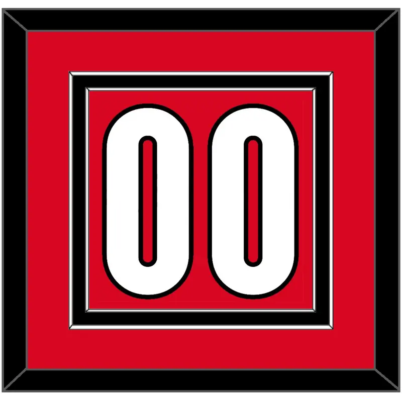 Canada Mens Hockey Number - 2006 Olympics Road Red - Double Mat 2