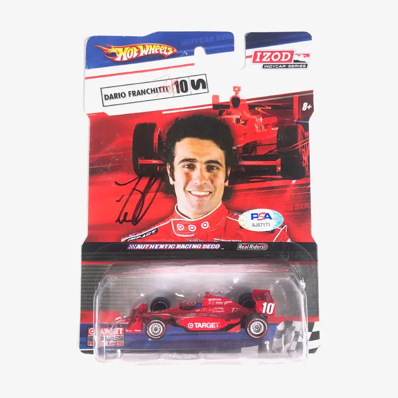 DARIO FRANCHITTI Signed Hot Wheels Toybox PSA/DNA Racing