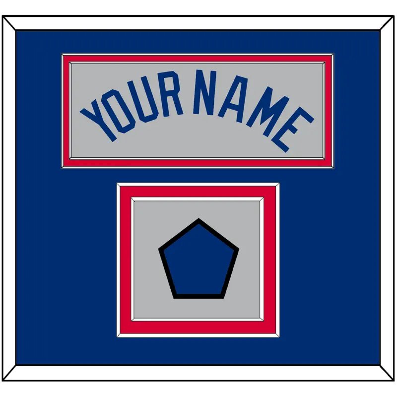 Los Angeles Name & Logo Patch - Road Gray - Double Mat 2