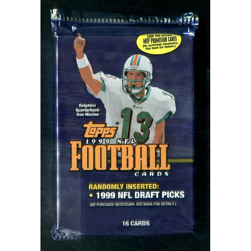 1999 Topps Football Unopened Jumbo Pack (16)