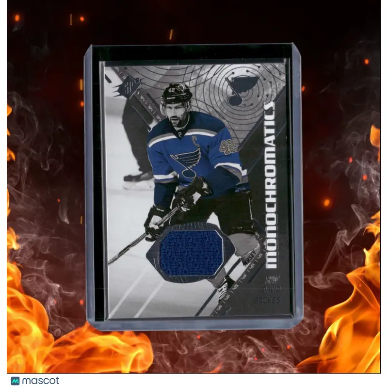 2015-16 Upper Deck SPx David Backes Monochromatics Jersey #M-DB