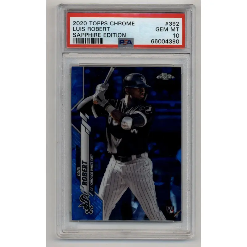 Luis Robert 2020 Topps Chrome Sapphire #392 PSA 10 Gem Mint