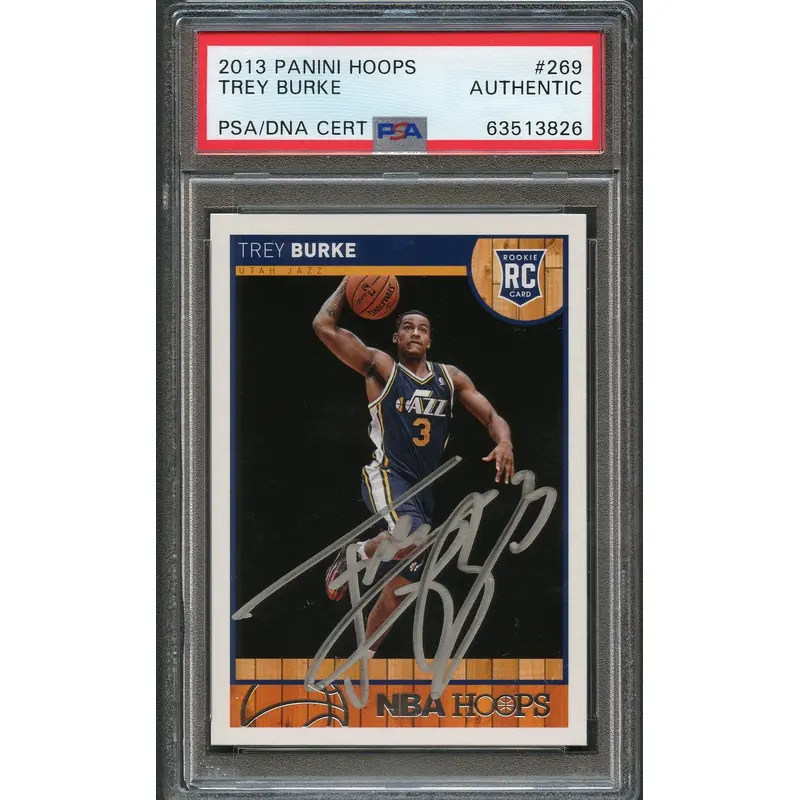2013-14 Panini Hoops Base #269 Trey Burke Signed Card AUTO PSA Slabbed Jazz RC
