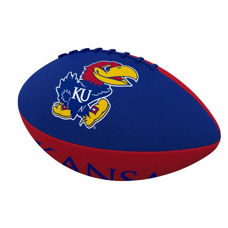 Kansas Pinwheel Junior Size Rubber Football