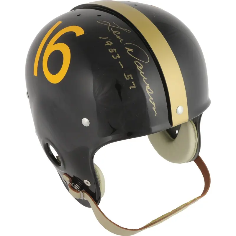 Len Dawson Signed Purdue Boilermakers Authentic Full Size Helmet PSA DNA COA