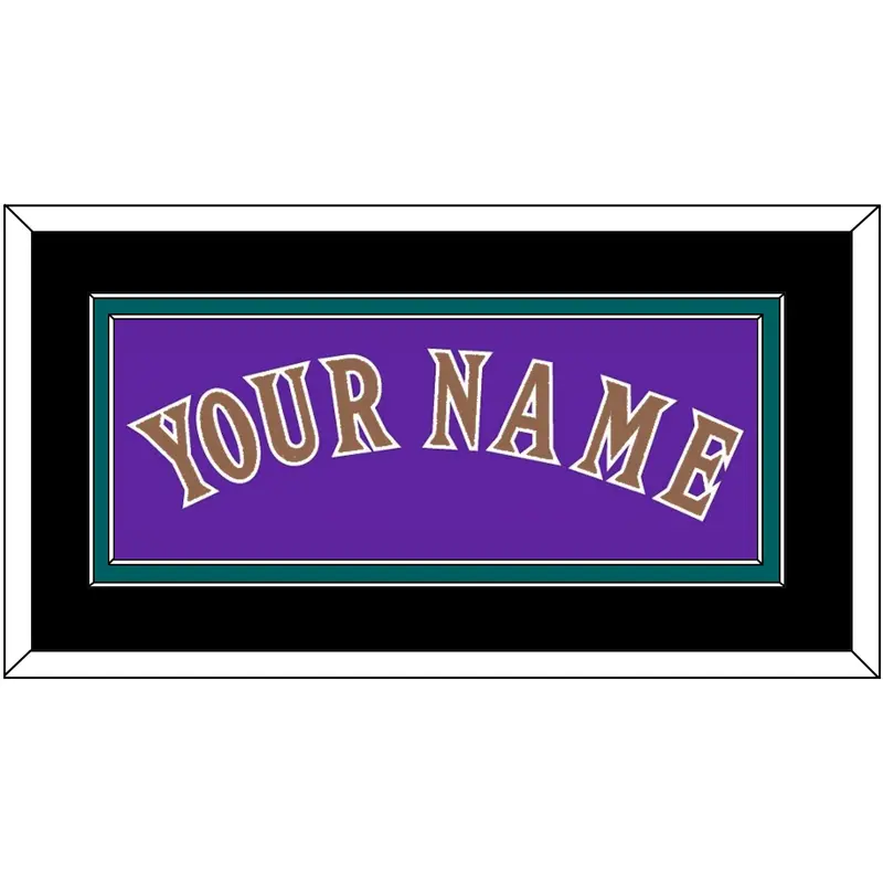 Arizona Name - Alternate Purple (1998-2002) - Double Mat 4