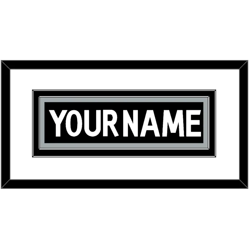 Los Angeles Nameplate - Home Black (2011-2017) - Double Mat 1