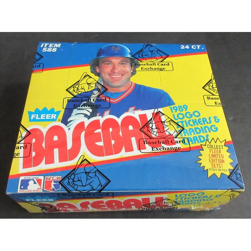 1989 Fleer Baseball Unopened Cello Box (FASC) (Code 90051)