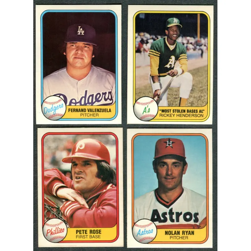 1981 Fleer Baseball Complete Set NM NM/MT (660) (23-252)