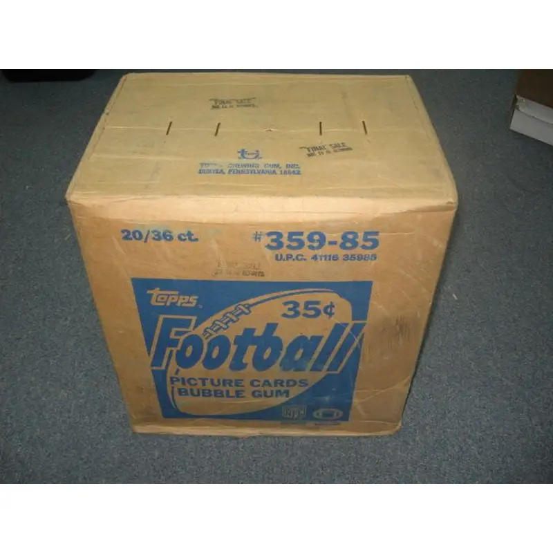 1985 Topps Football Unopened Wax Case (20 Box) (Authenticate)