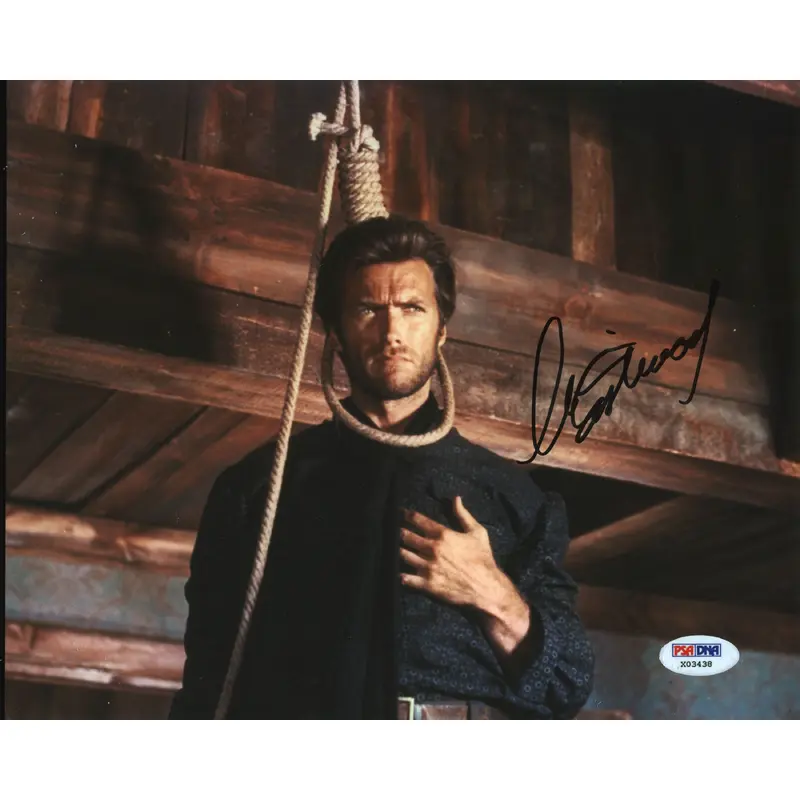 Clint Eastwood The Good, the Bad and the Ugly Signed 8x10 Photo PSA/DNA #X03438