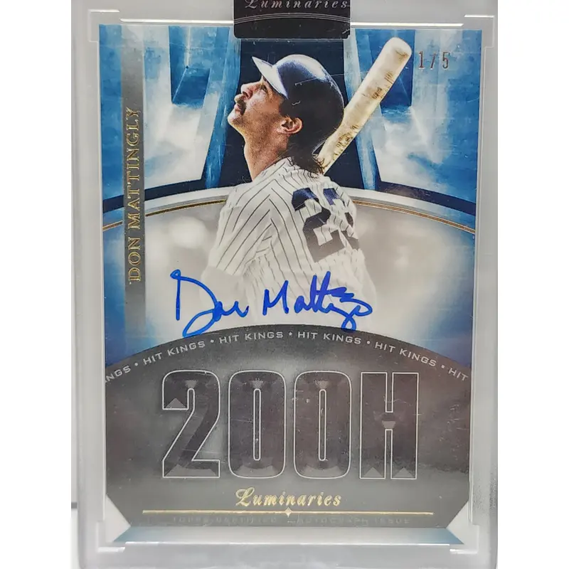 Don Mattingly 2021 Topps Luminaries Hit Kings Autograph #1/5