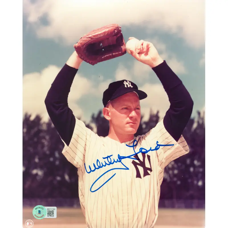 Yankees Whitey Ford Authentic Signed 8x10 Photo Autographed BAS #BD71790