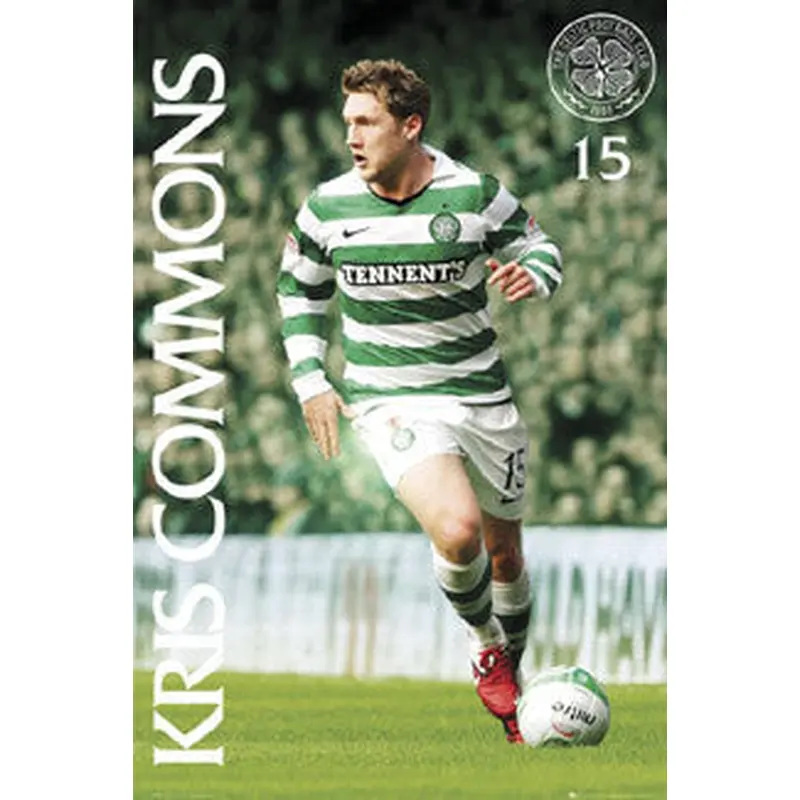 Kris Commons "Celtic Star" Glasgow Celtic FC Poster - GB Eye 2011
