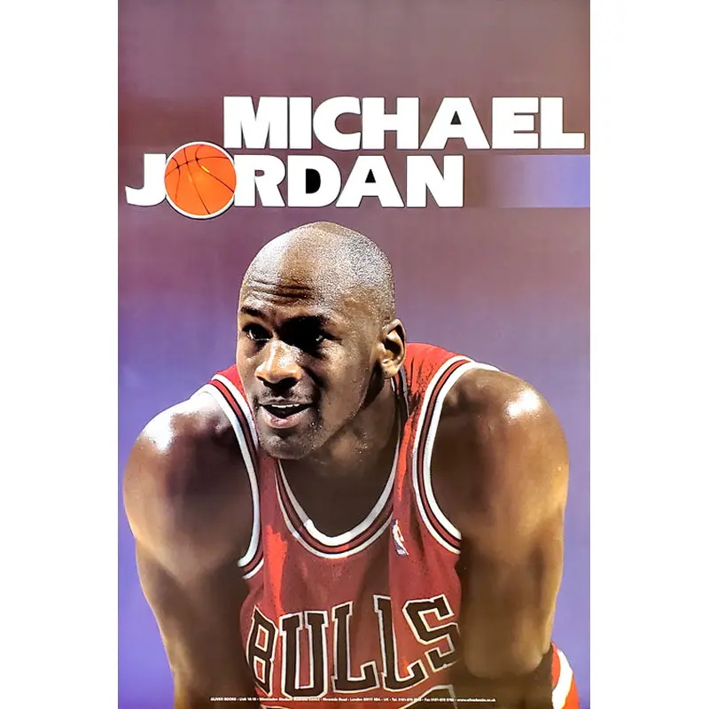 Michael Jordan "Smile" Chicago Bulls Poster - Oliver Books 1999