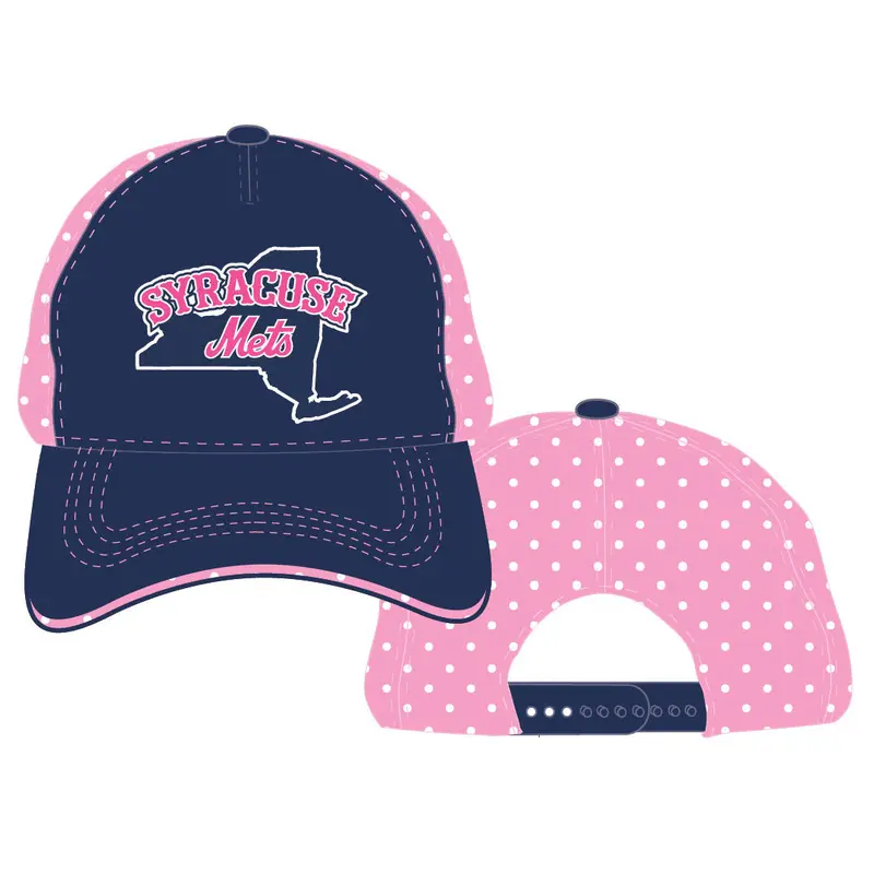 Syracuse Mets BR Pink Dots Youth Adj. Cap