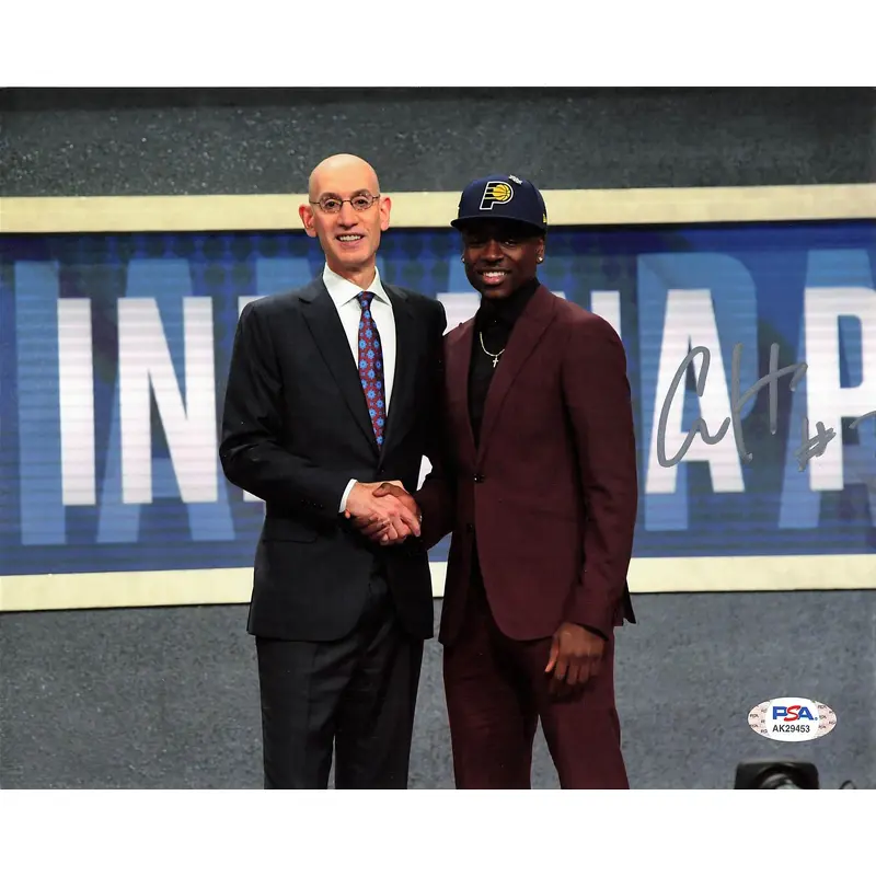 AARON HOLIDAY Signed 8x10 photo PSA/DNA Indiana Pacers Autographed