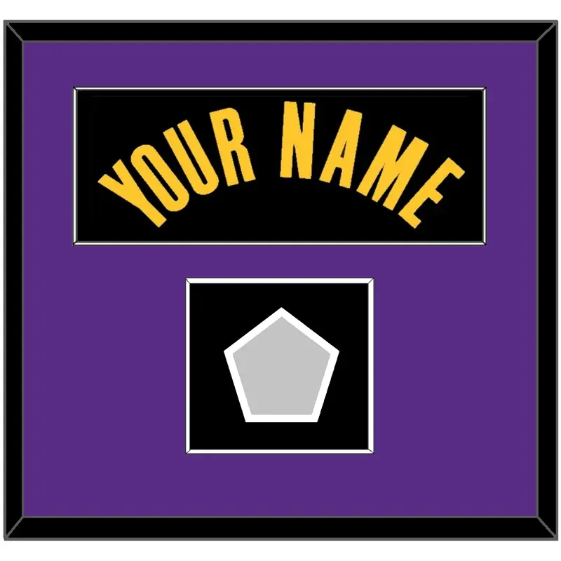 Los Angeles Name & Trophy Patch - Black Earned (2020-2021) - Single Mat 2