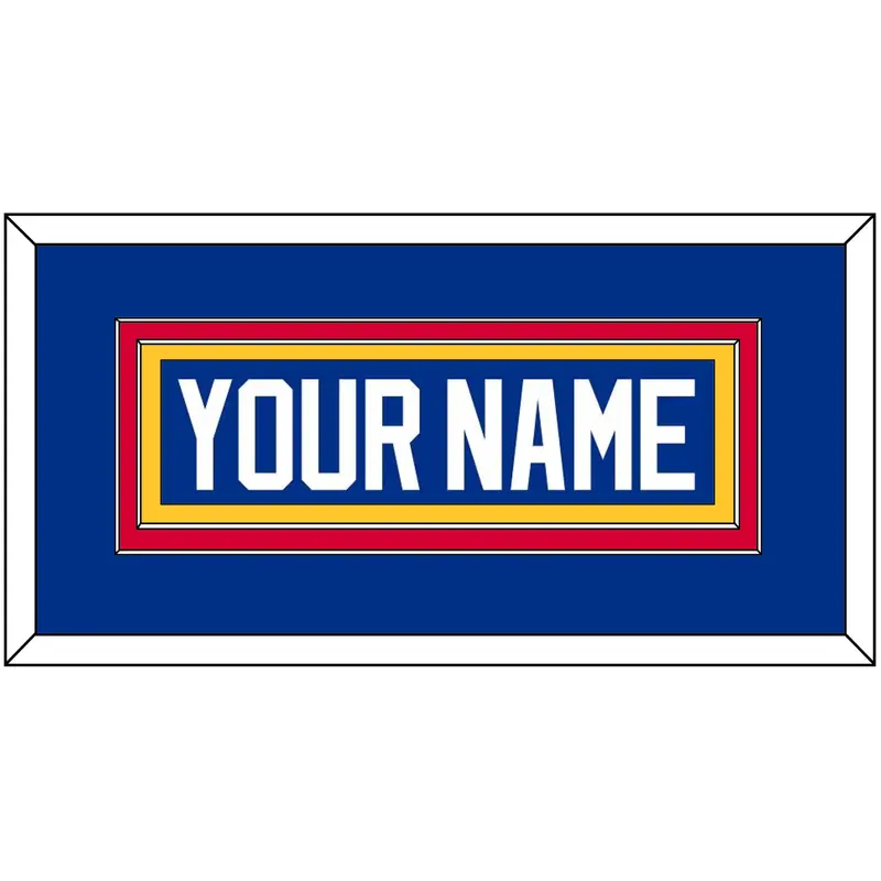 St. Louis Nameplate - Road Blue (1995-1998) - Double Mat 2