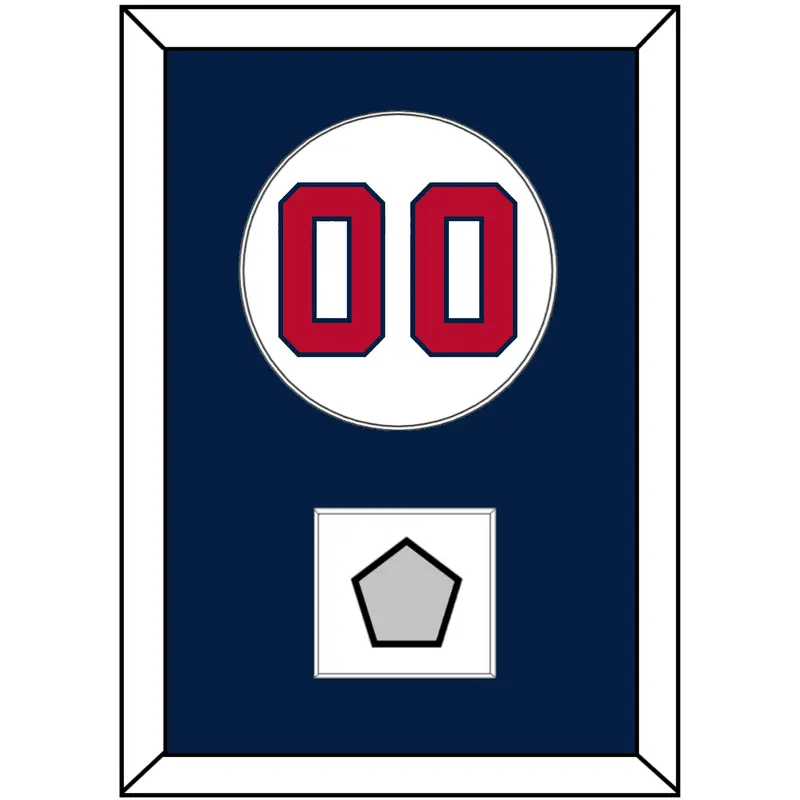 Washington Number & World Series Champions Patch - Home White - Single Mat 2