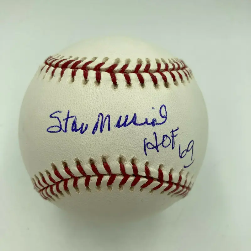 Nice Stan Musial Hall Of Fame 1969 Signed Major League Baseball JSA COA