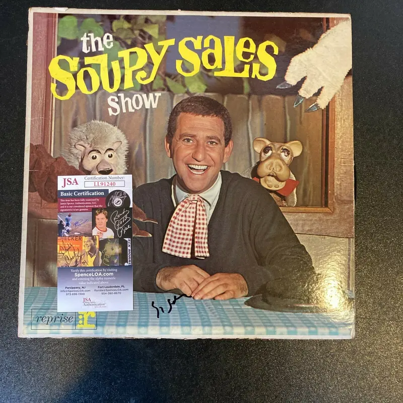 Soupy Sales Signed Autographed Vintage Record Album With JSA COA