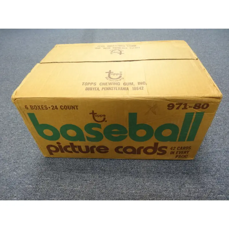 1980 Topps Baseball Rack Pack Case (6 Box)
