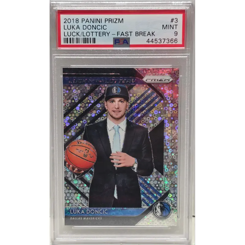 Luka Doncic 2018 Panini Prizm Luck of the Lottery Fast Break PSA 9 Mint