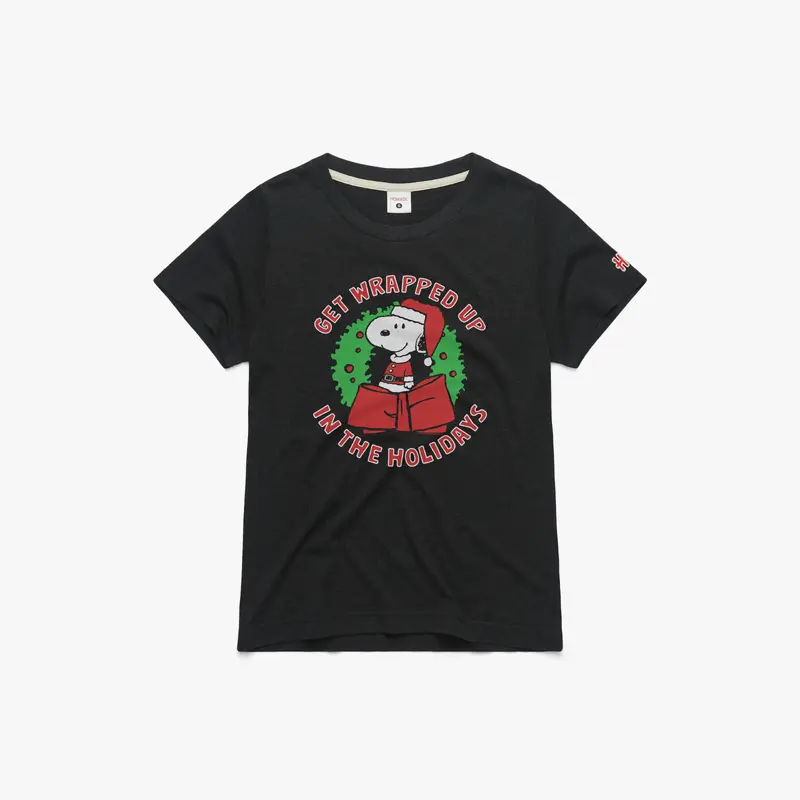 Women's Peanuts Snoopy Get Wrapped Up In The Holidays