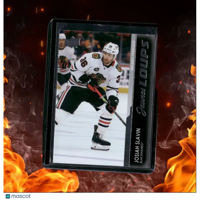 2021-22 Upper Deck Josiah Slavin Young Guns French Rookie #718