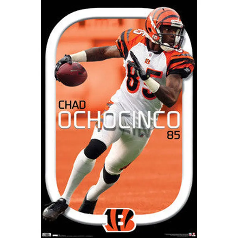 Chad Ochocinco "Smooth" Cincinnati Bengals Poster - Costacos 2010