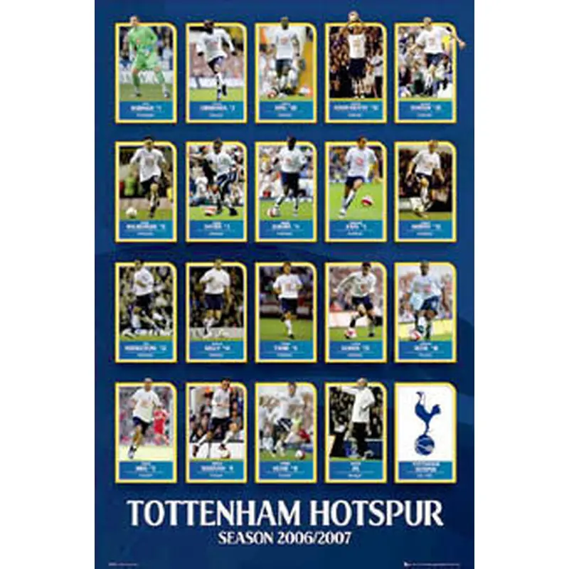 Tottenham Hotspur "Super 19" 2006/07 Poster - GB Posters
