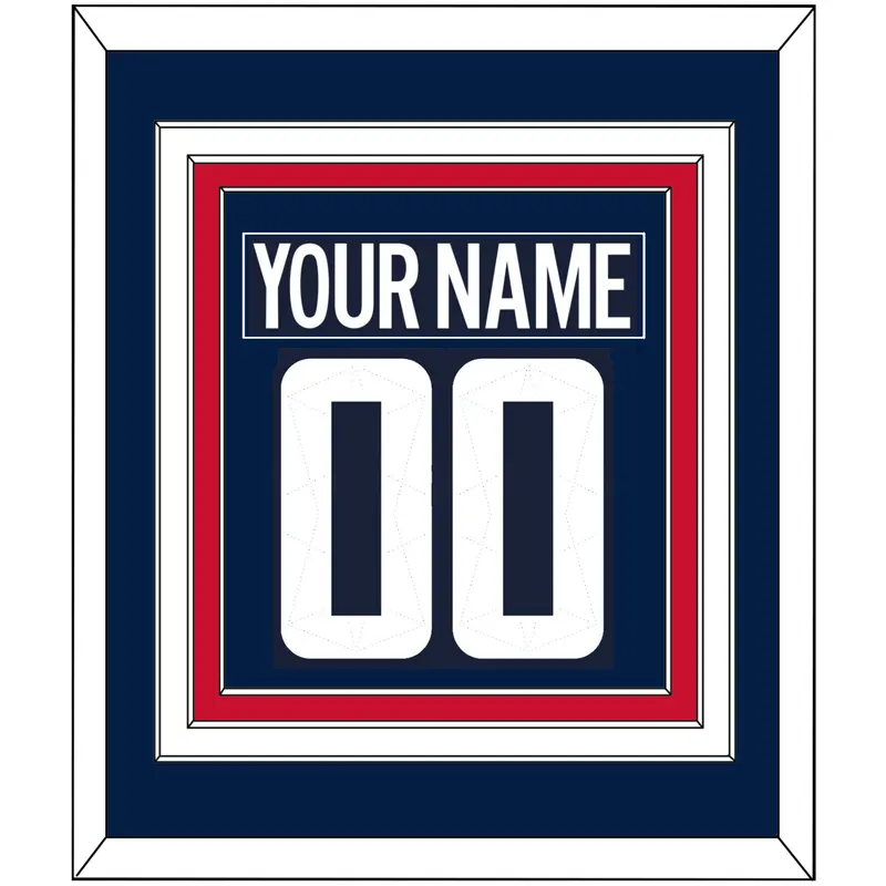 Washington Nameplate & Number (Back) Combined - 2018 Stadium Series Blue - Triple Mat 2